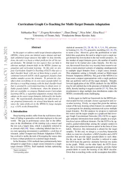 Curriculum Graph Co-Teaching for Multi-Target Domain Adaptation
