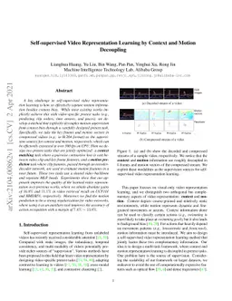 Self-supervised Video Representation Learning by Context and Motion
  Decoupling