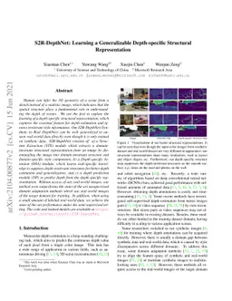 S2R-DepthNet: Learning a Generalizable Depth-specific Structural
  Representation