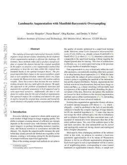 Landmarks Augmentation with Manifold-Barycentric Oversampling