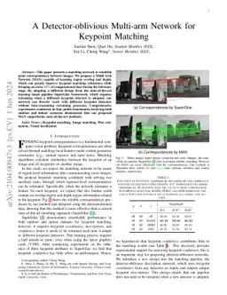 A Detector-oblivious Multi-arm Network for Keypoint Matching