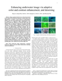Enhancing Underwater Image via Adaptive Color and Contrast Enhancement,
  and Denoising