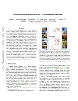 Group Collaborative Learning for Co-Salient Object Detection