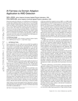 AI Fairness via Domain Adaptation