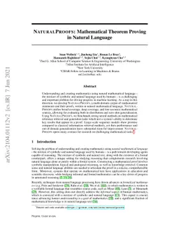 NaturalProofs: Mathematical Theorem Proving in Natural Language