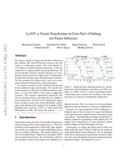 LeViT: a Vision Transformer in ConvNet's Clothing for Faster Inference