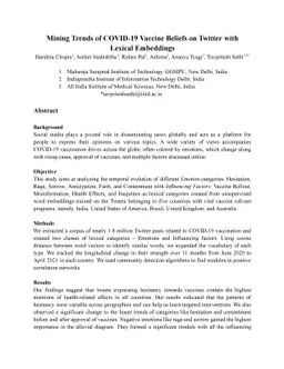 Mining Trends of COVID-19 Vaccine Beliefs on Twitter with Lexical
  Embeddings