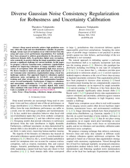 Diverse Gaussian Noise Consistency Regularization for Robustness and
  Uncertainty Calibration