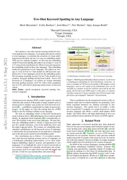 Few-Shot Keyword Spotting in Any Language