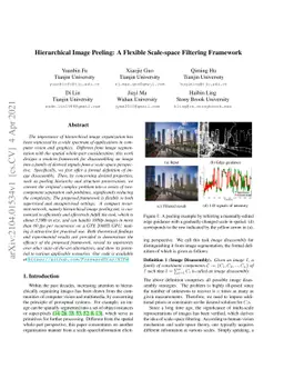 Hierarchical Image Peeling: A Flexible Scale-space Filtering Framework