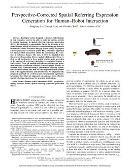 Perspective-corrected Spatial Referring Expression Generation for
  Human-Robot Interaction