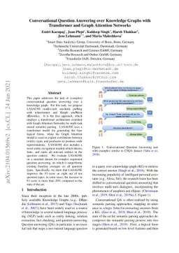 Conversational Question Answering over Knowledge Graphs with Transformer
  and Graph Attention Networks