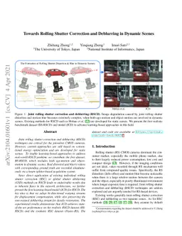 Towards Rolling Shutter Correction and Deblurring in Dynamic Scenes