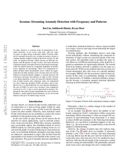Isconna: Streaming Anomaly Detection with Frequency and Patterns