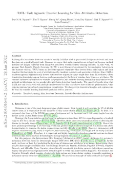 TATL: Task Agnostic Transfer Learning for Skin Attributes Detection
