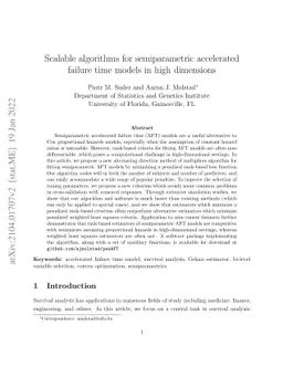 Scalable algorithms for semiparametric accelerated failure time models
  in high dimensions