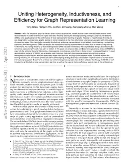 Uniting Heterogeneity, Inductiveness, and Efficiency for Graph
  Representation Learning