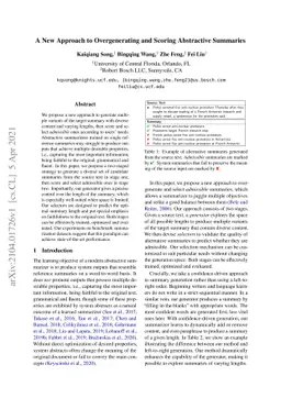 A New Approach to Overgenerating and Scoring Abstractive Summaries