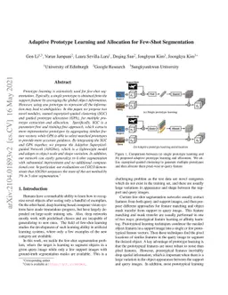 Adaptive Prototype Learning and Allocation for Few-Shot Segmentation