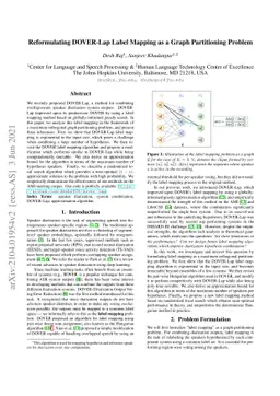 Reformulating DOVER-Lap Label Mapping as a Graph Partitioning Problem