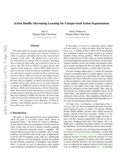 Action Shuffle Alternating Learning for Unsupervised Action Segmentation