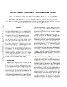 IronMask: Modular Architecture for Protecting Deep Face Template