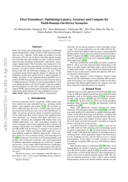 Flexi-Transducer: Optimizing Latency, Accuracy and Compute
  forMulti-Domain On-Device Scenarios