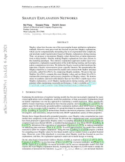 Shapley Explanation Networks