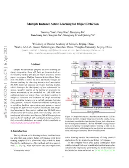 Multiple instance active learning for object detection