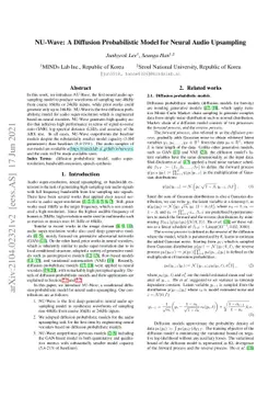 NU-Wave: A Diffusion Probabilistic Model for Neural Audio Upsampling