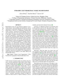 Pyramid U-Net for Retinal Vessel Segmentation