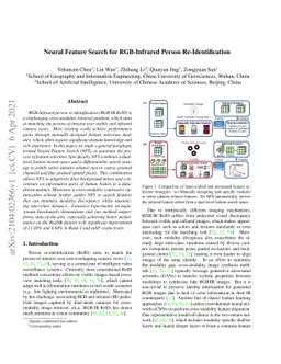 Neural Feature Search for RGB-Infrared Person Re-Identification