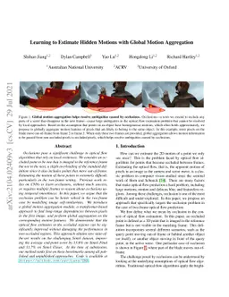 Learning to Estimate Hidden Motions with Global Motion Aggregation