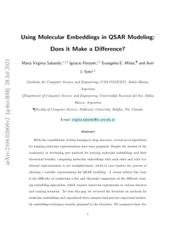 Using Molecular Embeddings in QSAR Modeling: Does it Make a Difference?