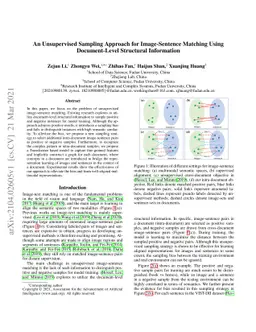 An Unsupervised Sampling Approach for Image-Sentence Matching Using
  Document-Level Structural Information