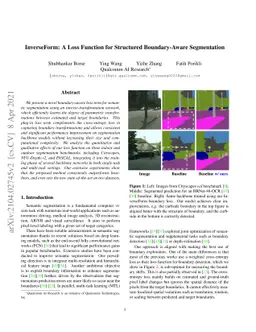 InverseForm: A Loss Function for Structured Boundary-Aware Segmentation