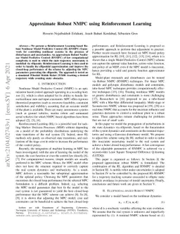 Approximate Robust NMPC using Reinforcement Learning