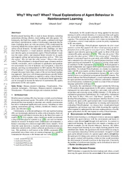 Why? Why not? When? Visual Explanations of Agent Behavior in
  Reinforcement Learning