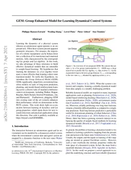 GEM: Group Enhanced Model for Learning Dynamical Control Systems