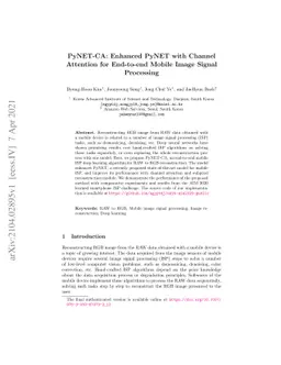 PyNET-CA: Enhanced PyNET with Channel Attention for End-to-End Mobile
  Image Signal Processing