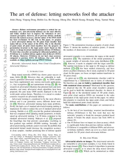 The art of defense: letting networks fool the attacker