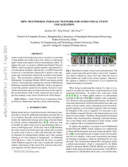 MPN: Multimodal Parallel Network for Audio-Visual Event Localization