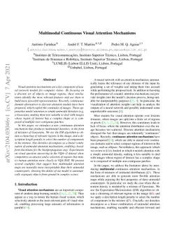 Multimodal Continuous Visual Attention Mechanisms