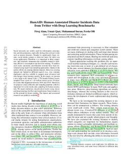 HumAID: Human-Annotated Disaster Incidents Data from Twitter with Deep
  Learning Benchmarks