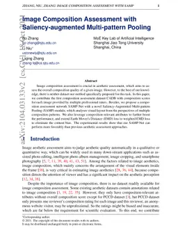 Image Composition Assessment with Saliency-augmented Multi-pattern
  Pooling