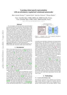 Learning robust speech representation with an articulatory-regularized
  variational autoencoder