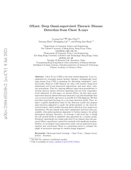 OXnet: Omni-supervised Thoracic Disease Detection from Chest X-rays