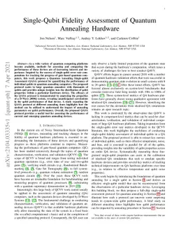 Single-Qubit Fidelity Assessment of Quantum Annealing Hardware
