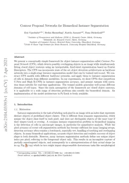 Contour Proposal Networks for Biomedical Instance Segmentation