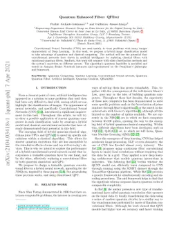 Quantum Enhanced Filter: QFilter